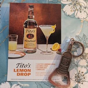 Tito's keychain/bottle opener